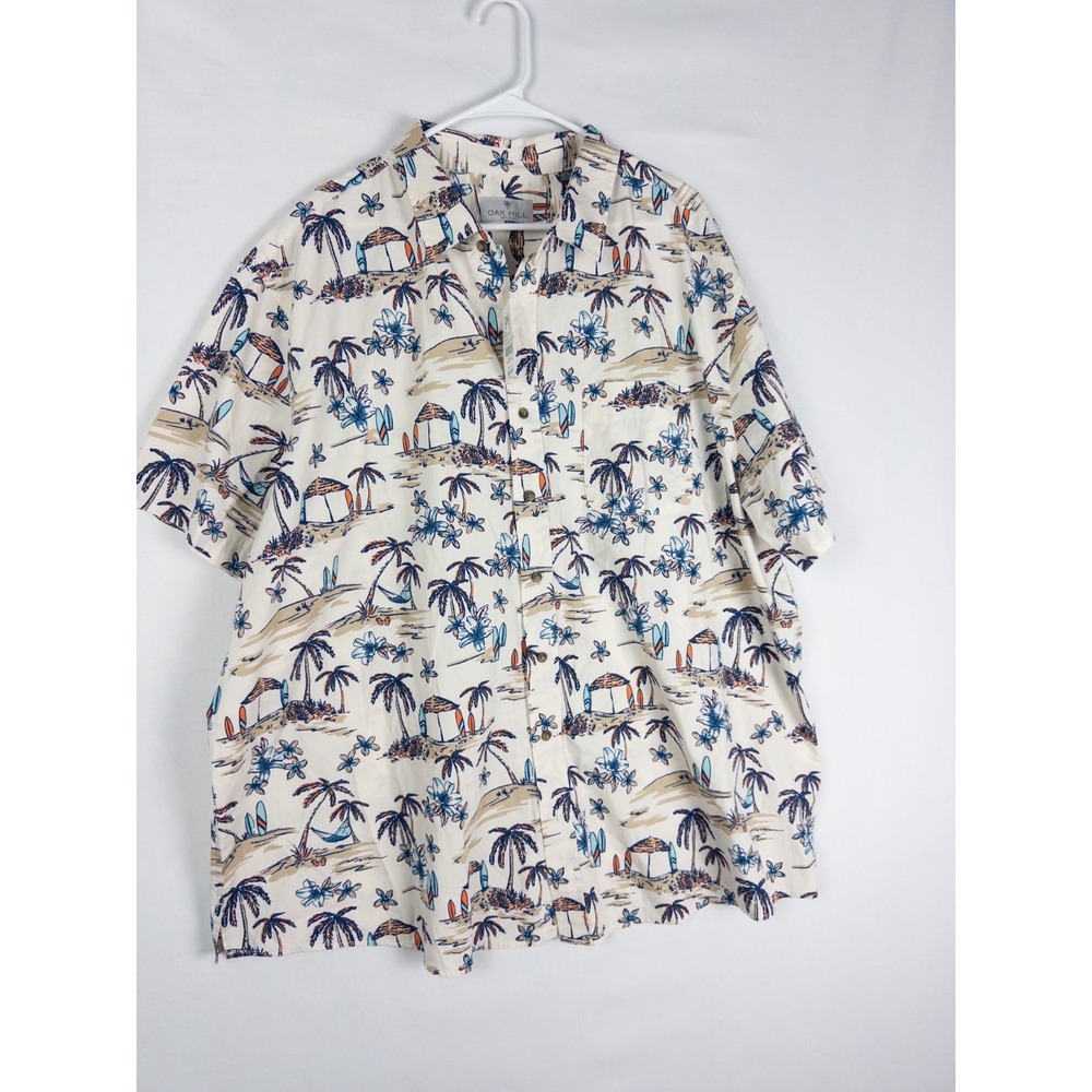 NWT Oak Hill Shirt‎ Mens 2XL Colorful Button Up Aloha Coastal Vacation